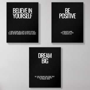 Inspirational Quote Wall Photo Tiles Set Foam Core Photo Tile