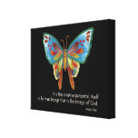 Inspirational Quote With Butterfly Canvas Print at Zazzle