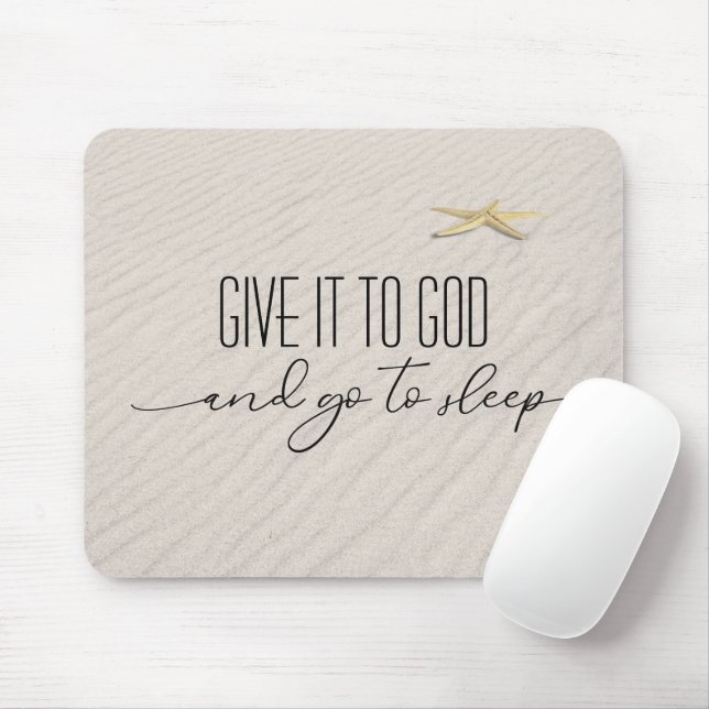 Inspirational Quote With Starfish Mouse Pad (With Mouse)