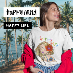 Inspirational Quote Woman Portrait T-Shirt