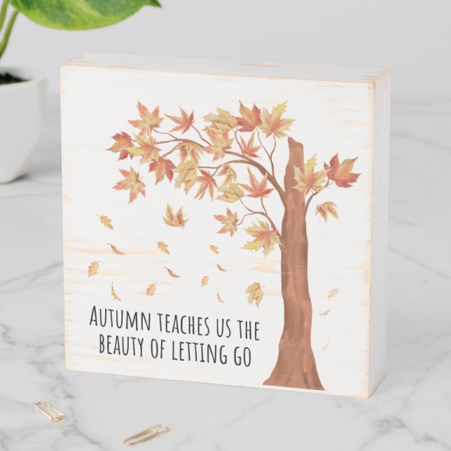 Inspirational Quote - Wooden Box Sign (In Situ Horizontal)