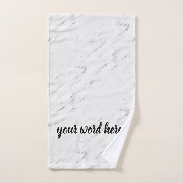 Inspirational Quote Word of the Year Hand Towel (Hand Towel)