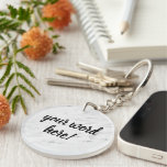Inspirational Quote Word of the Year Keychain