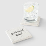 Inspirational Quote Word of the Year Stone Coaster