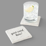 Inspirational Quote Word of the Year Stone Coaster