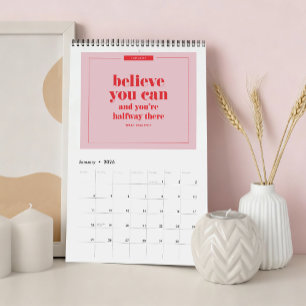 Inspirational Quotes 2026 Desk Calendar