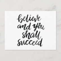 Inspirational Quotes:Believe And You Shall Succeed