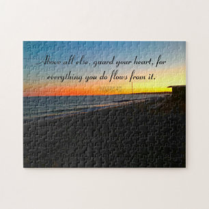 Inspirational quotes Bible Verse Christian Jigsaw Puzzle