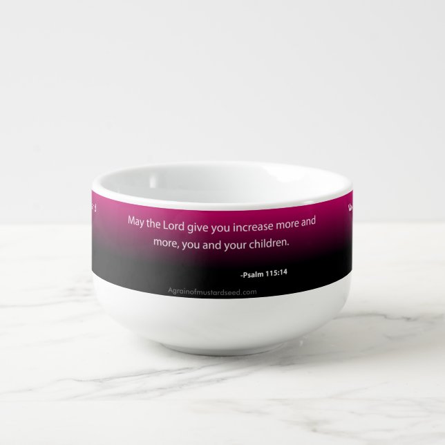 Inspirational Quotes Christian Soup Mug (Front)