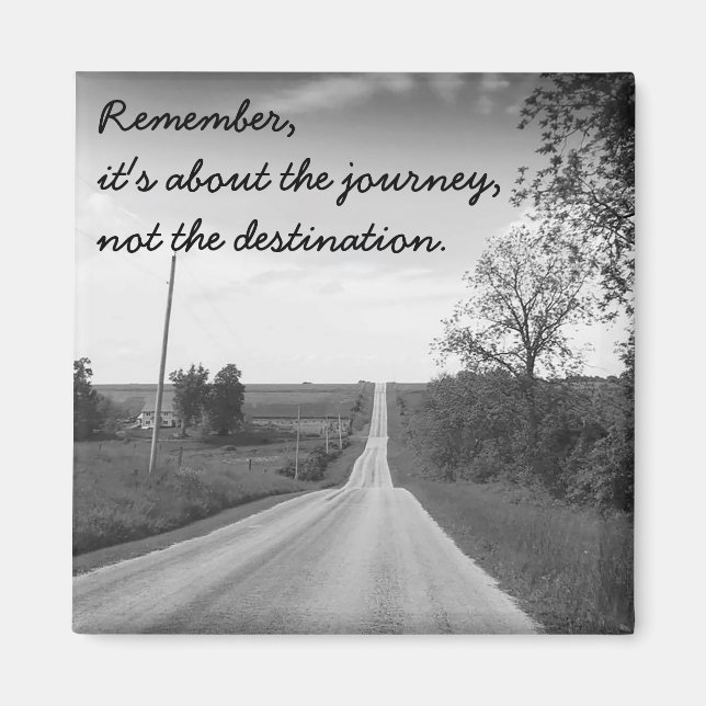 Inspirational Quotes Country Road Magnet (Front)