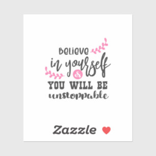 Inspirational Quotes Design Sticker