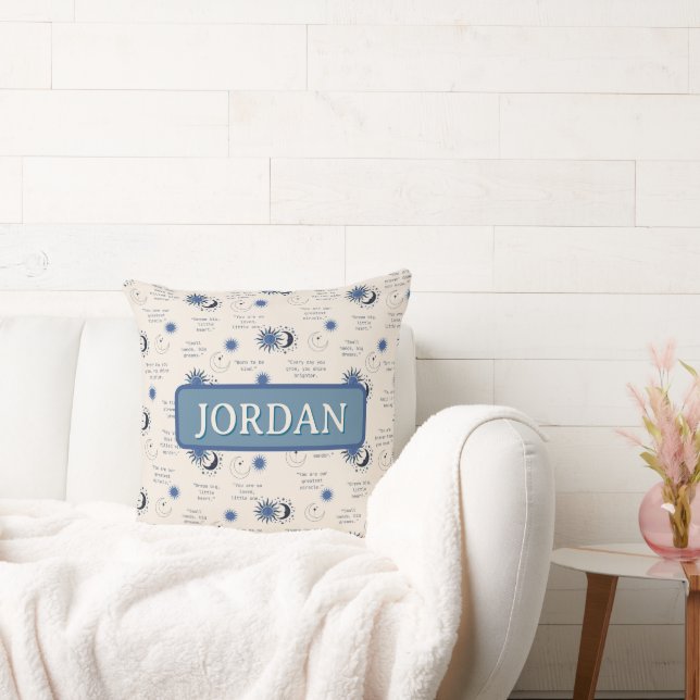 inspirational quotes for a baby throw pillow (Couch)