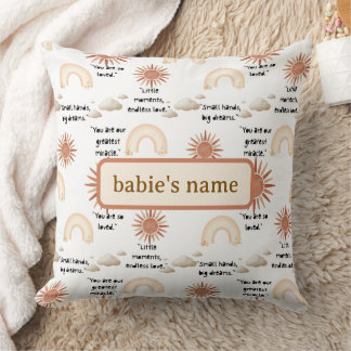 inspirational quotes for a baby throw pillow