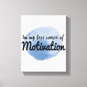 Inspirational quotes for hard workers canvas print