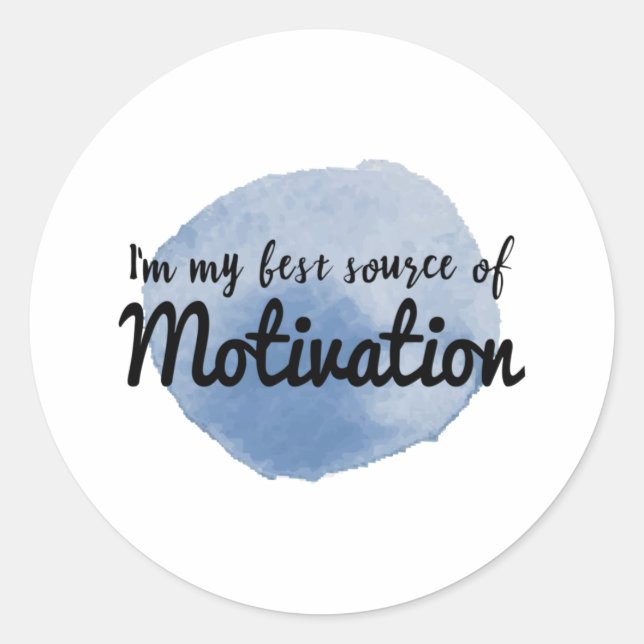 Inspirational quotes for hard workers classic round sticker (Front)