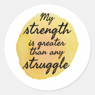 Inspirational quotes for self acceptance classic round sticker