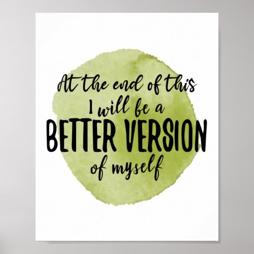 Inspirational quotes for self care poster