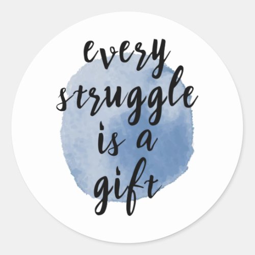 Inspirational quotes for self love classic round sticker
