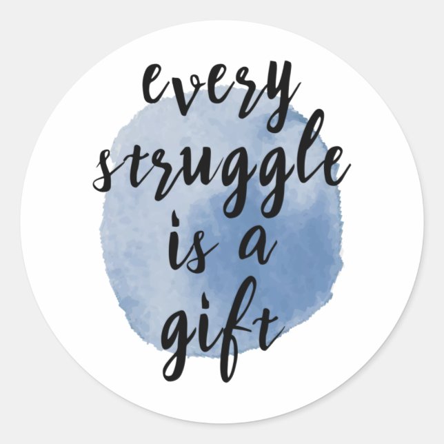 Inspirational quotes for self love classic round sticker (Front)