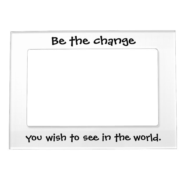 Inspirational quotes magnetic picture frames gifts (Front)