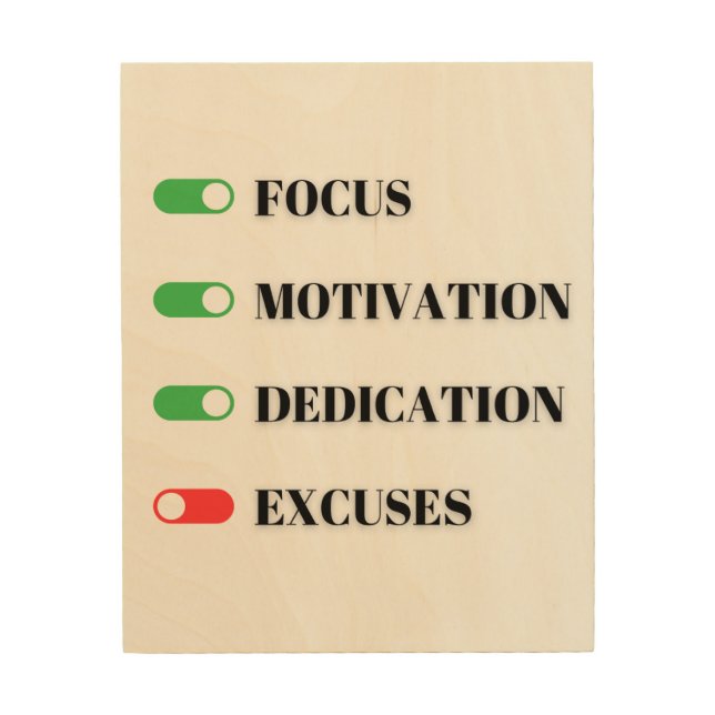 Inspirational quotes on the wall wood wall art (Front)