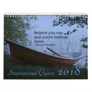 Inspirational Quotes scenic nature 2018 calendar