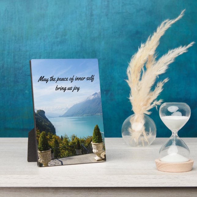 Inspirational Quotes Tabletop Plaque with Easel (Side)
