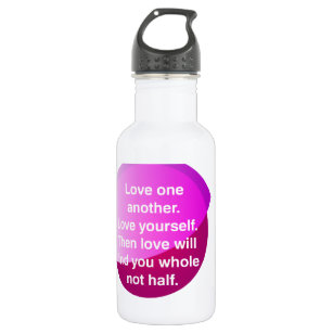 Inspirational Quotes Water Bottles - No Minimum Quantity | Zazzle
