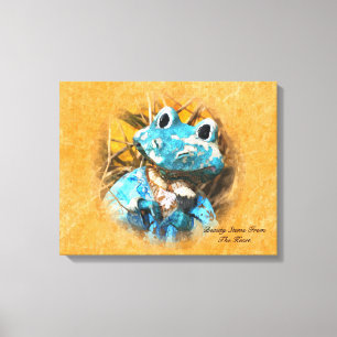 Inspirational Quotes You Are Beautiful Frog Prince Canvas Print