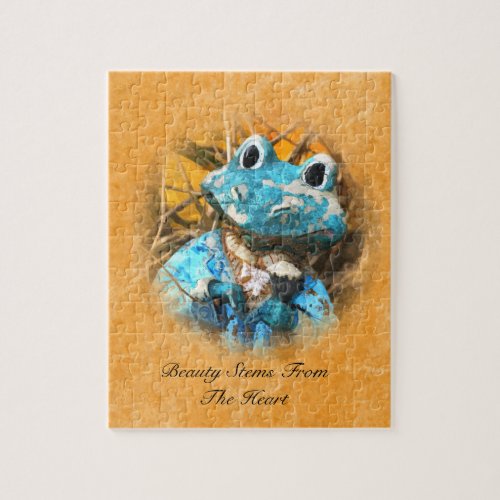 Inspirational Quotes You Are Beautiful Frog Prince Jigsaw Puzzle