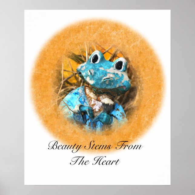 Inspirational Quotes You Are Beautiful Frog Prince Poster (Front)
