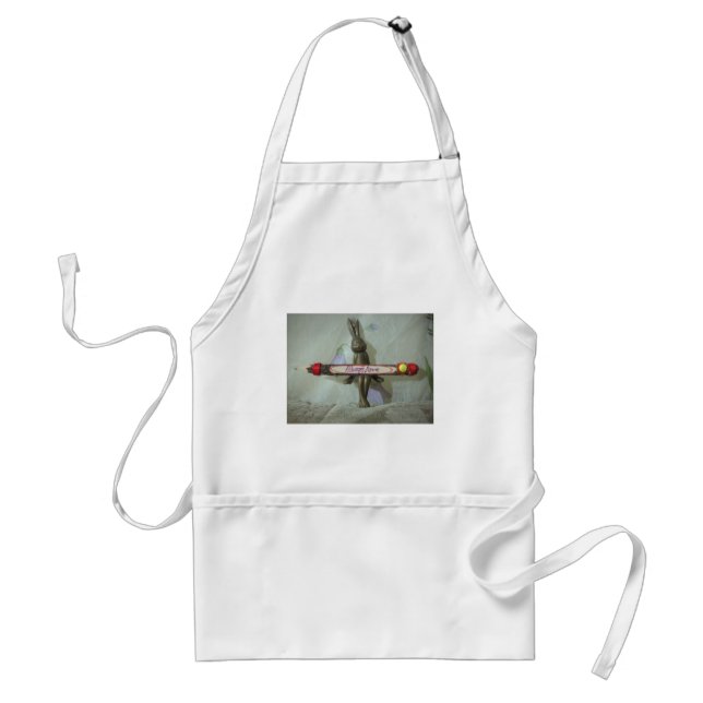 Inspirational Rabbit: Always Love Sign Art Print  Adult Apron (Front)