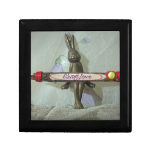 Inspirational Rabbit: Always Love Sign Art Print Keepsake Box
