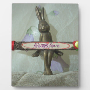 Inspirational Rabbit: Always Love Sign Art Print Plaque