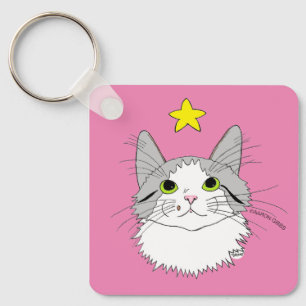 Inspirational Ragdoll Cat Gizmo Miracles Keychain