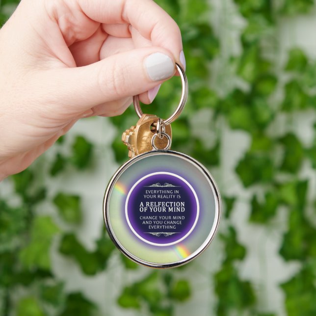 Inspirational Rainbow Keychain (Hand)