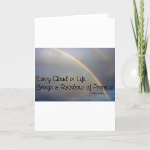 Inspirational Rainbow Quote Card
