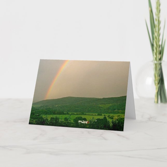 Inspirational Rainbow Scene Card (Front)