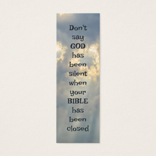 Inspirational Read Your Bible Quote Isaiah 55:11 (Front)