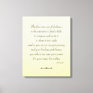 Inspirational recovery canvas print