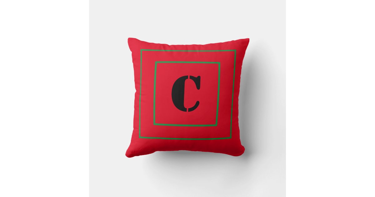 Inspirational Red and Green Throw Pillow Zazzle
