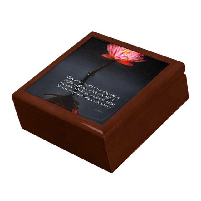 Inspirational - Reflection - Confucius Keepsake Box (Side)