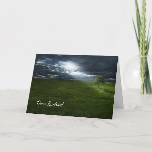 Inspirational religious blessing birthday card