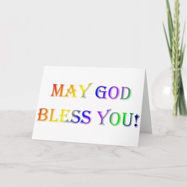 INSPIRATIONAL RELIGIOUS FAITH HOLIDAY CARD (Front)