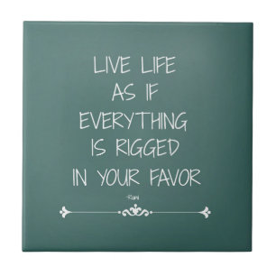 Inspirational Rumi Quote Live Life as if... Tile