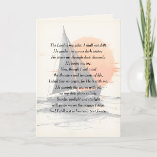 Inspirational Sailor Verse For Sympathy Card