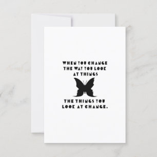 Inspirational Saying Change of Perspective Card