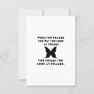 Inspirational Saying Change of Perspective Card