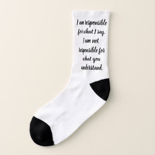 Inspirational Sayings Socks