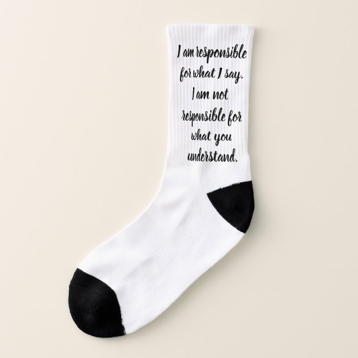 Inspirational Sayings Socks | Zazzle.com
